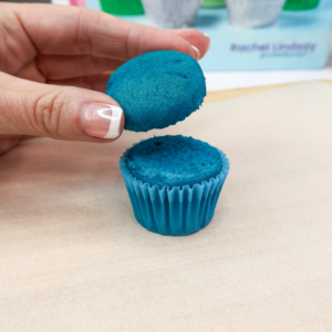 Step 2 - Mini Cookie Monster cupcakes