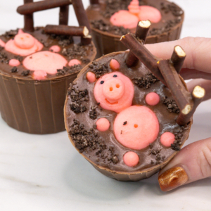 Pigs in Mud Cupcakes