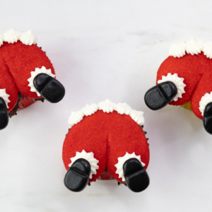 Santa Butt Cupcakes