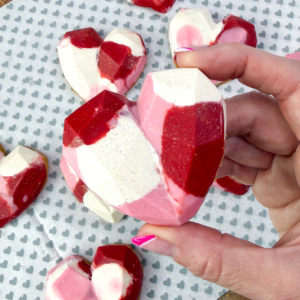 Step 10 - Valentines heart cookies